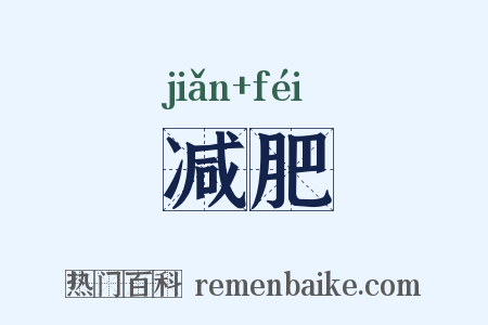 减肥是什么意思的图片